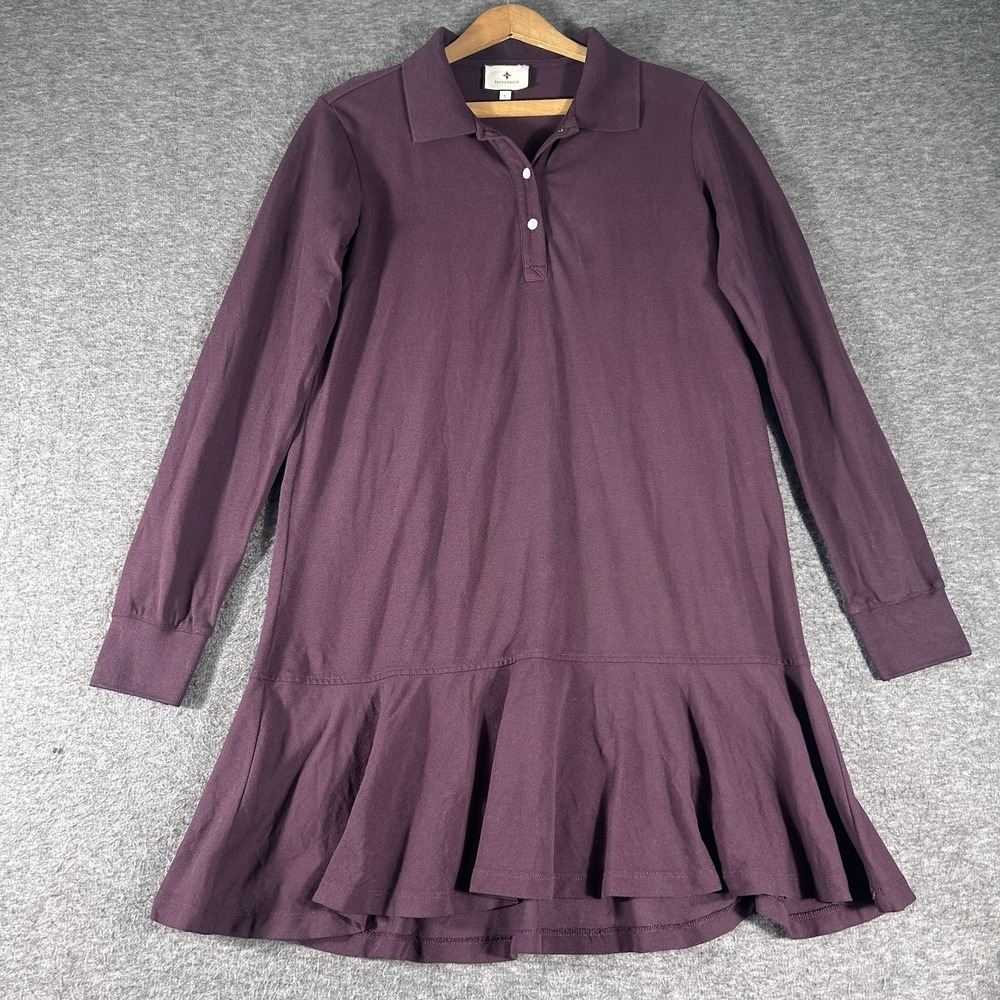 Tuckernuck Plum Long-Sleeve Polo Tunic Dress